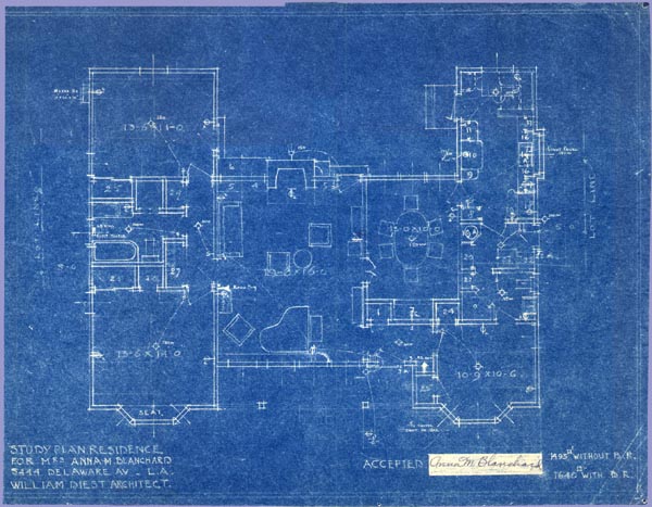 william diest architect blueprint